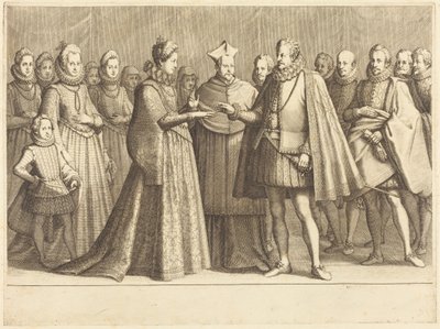 Die Hochzeit von Ferdinand und Christine von Lothringen von Jacques Callot