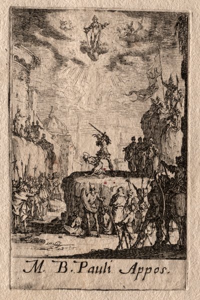 Das Martyrium der Apostel: St. Paul von Jacques Callot