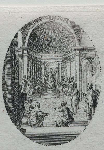 Die Geheimnisse der Passion: Christus im Tempel von Jacques Callot