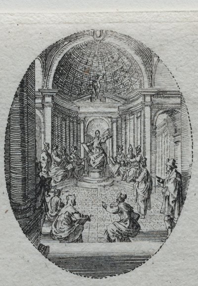 Die Geheimnisse der Passion: Christus im Disput mit den Ärzten von Jacques Callot