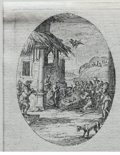Die Geheimnisse der Passion: Die Anbetung der Hirten von Jacques Callot