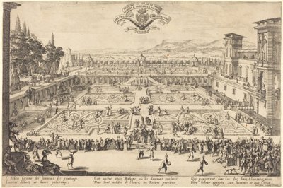 Die Palastgärten in Nancy von Jacques Callot