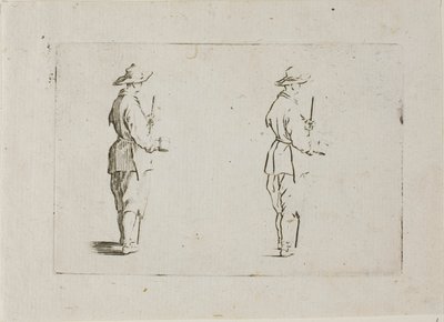 Der Bauer mit einem Kelch, aus Die Capricen von Jacques Callot
