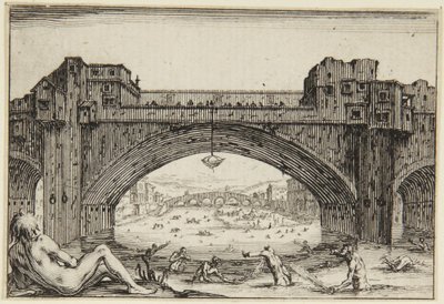 Die Ponte-Vecchio, Florenz von Jacques Callot