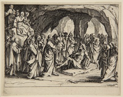 Die Auferweckung des Lazarus von Jacques Callot