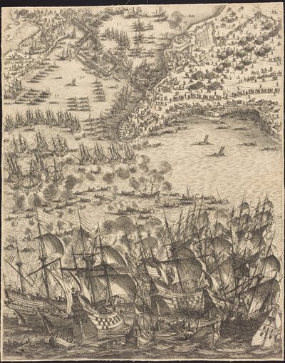 Die Belagerung von La Rochelle [Tafel 11 von 16; Set umfasst 1952.8.97-112] von Jacques Callot