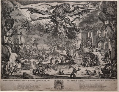 Die Versuchung des Heiligen Antonius zweite Version, 1635 von Jacques Callot
