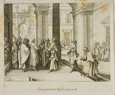 Der Tribut an Caesar, aus dem Neuen Testament von Jacques Callot