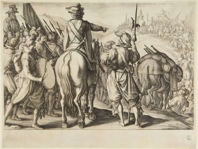 Die Truppen auf dem Marsch von Jacques Callot