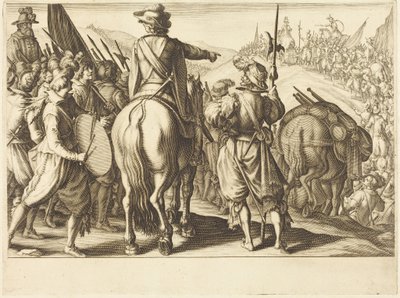 Die Truppen auf dem Marsch von Jacques Callot