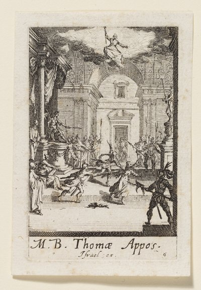 Thomas der Apostel (Thomas Appos.) von Jacques Callot