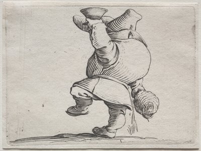 Verschiedene bucklige Figuren von Iacopo Callot (Trinker von hinten gesehen) von Jacques Callot
