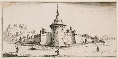 Ansicht eines befestigten Dorfes von Jacques Callot