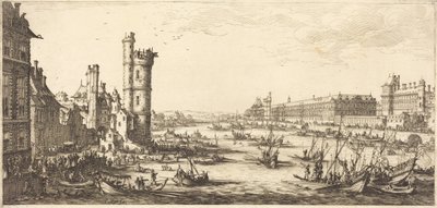 Ansicht des Louvre von Jacques Callot