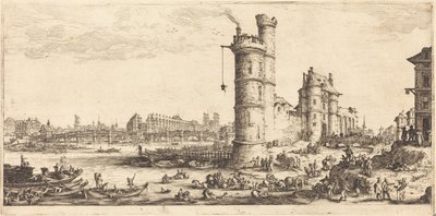 Ansicht der Pont Neuf von Jacques Callot