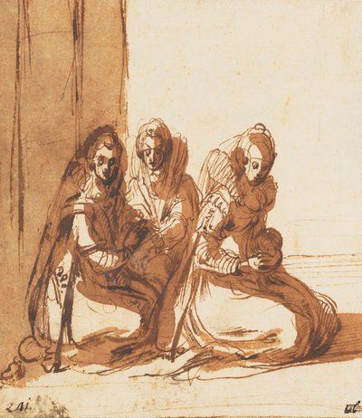Sitzende Frauen von Jacques Callot