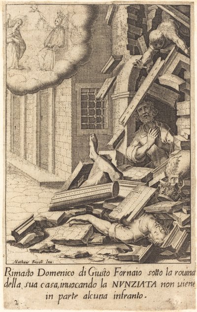 Domenico di Giusto von Jacques Callot after Matteo Rosselli