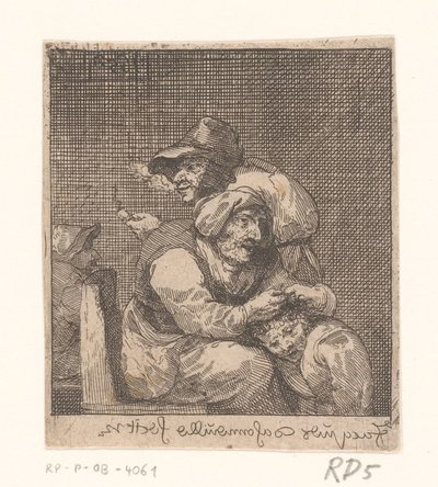 Entlausung eines Kindes durch eine alte Frau von Jacques Dassonville (attributed to)