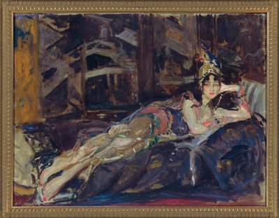 Ida Rubinstein als Zobeide im Ballett Sheherazade von Nicholas Rimsky Korsakov von Jacques Emile Blanche