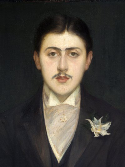 Porträt von Marcel Proust, französischer Schriftsteller (Detail) von Jacques Emile Blanche