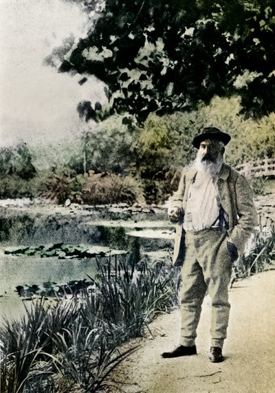 Claude Monet, Giverny, 1905 von Jacques Ernest Bulloz