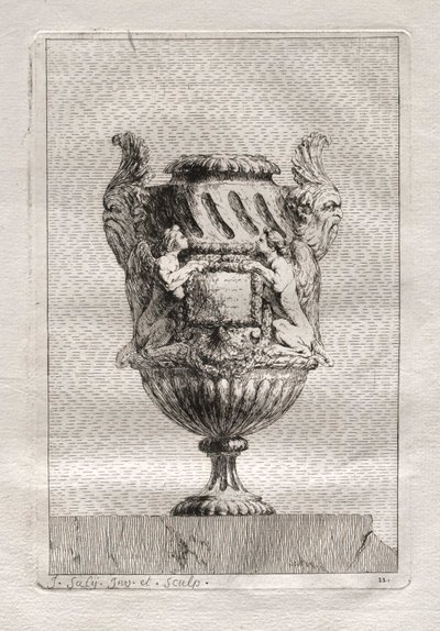 Suite von Vasen: Platte 11, 1746 von Jacques Francois Joseph Saly