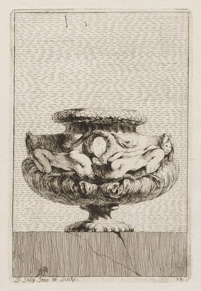 Suite von Vasen: Platte 13, 1746 von Jacques Francois Joseph Saly
