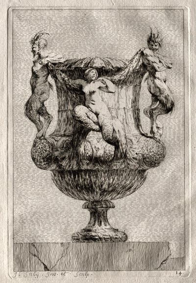 Suite von Vasen: Platte 14, 1746 von Jacques Francois Joseph Saly