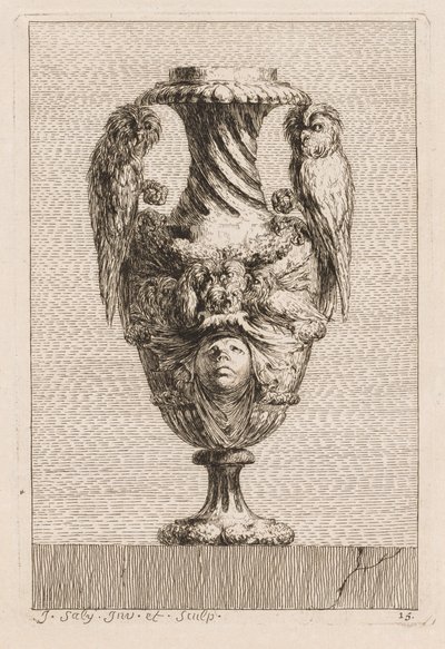Suite von Vasen: Platte 15, 1746 von Jacques Francois Joseph Saly
