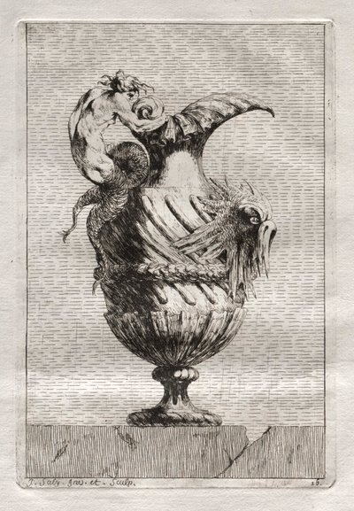 Suite von Vasen: Platte 16, 1746 von Jacques Francois Joseph Saly