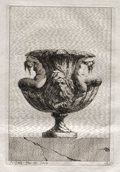 Suite von Vasen: Platte 18, 1746 von Jacques Francois Joseph Saly