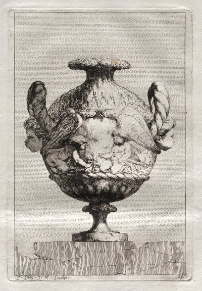 Suite von Vasen: Platte 19, 1746 von Jacques Francois Joseph Saly