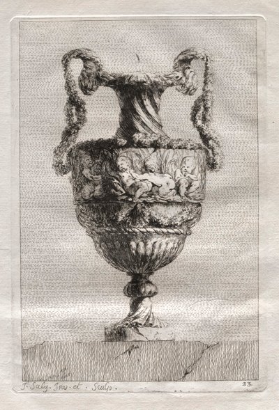 Suite von Vasen: Platte 23, 1746 von Jacques Francois Joseph Saly