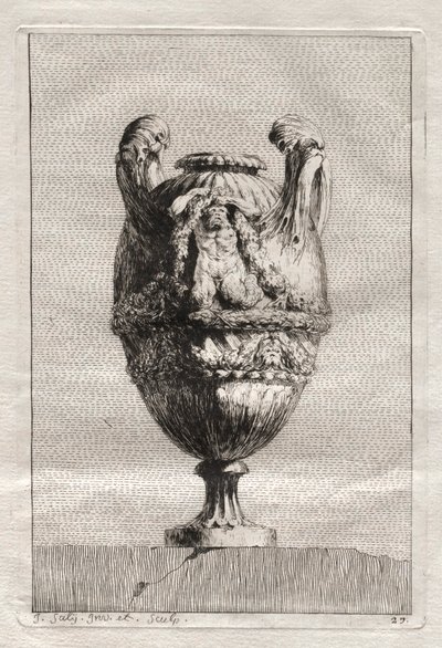 Suite von Vasen: Platte 27, 1746 von Jacques Francois Joseph Saly