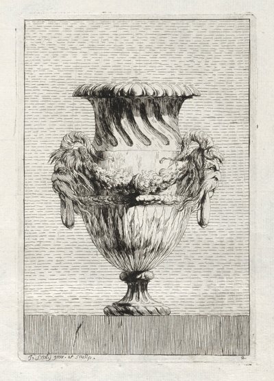 Suite von Vasen: Platte 2, 1746 von Jacques Francois Joseph Saly