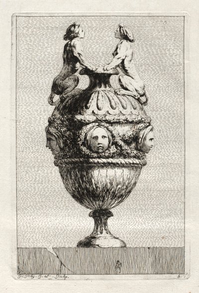 Vasen-Suite: Platte 5, 1746 von Jacques Francois Joseph Saly