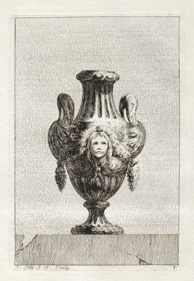 Suite von Vasen: Tafel 8, 1746 von Jacques Francois Joseph Saly