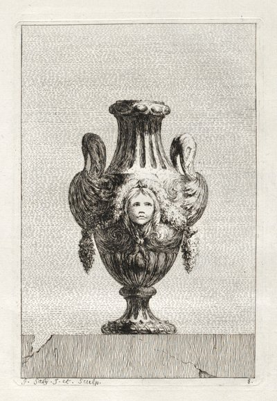 Vasensuite: Platte 8 von Jacques François Saly