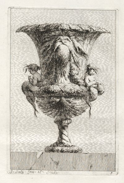 Vasensuite: Tafel 9 von Jacques François Saly