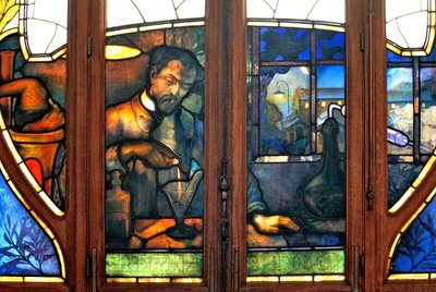 Nancy (Abteilung 54), Jugendstil, Handelskammer, Glasfenster von Jacques Gruber (1870-1936) von Jacques Gruber