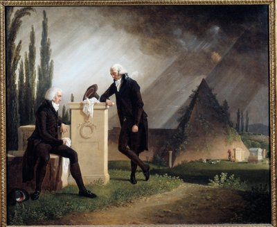 Römische Elegie oder „Doppelporträt auf dem protestantischen Friedhof von Rom“ von Jacques Henri Sablet