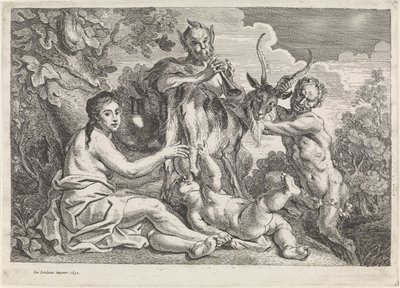 Das Kind Jupiter wird von der Ziege Amalthea gefüttert von Jacques Jordaens