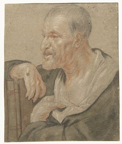 Schulterstück eines Evangelisten, nach links von Jacques Jordaens
