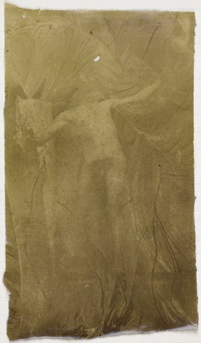 Studie eines männlichen Aktmodells, frontal stehend, im Atelier von Jacques de Lalaing von Jacques Lalaing (attributed to)