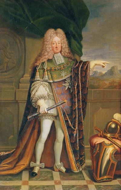 Porträt von Rene de Froulay, Graf von Tesse, ca. 1703 von Jacques Laumosnier