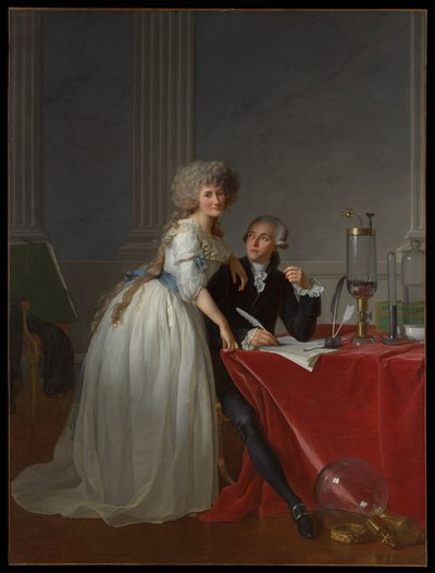 Antoine Laurent Lavoisier (1743–1794) und Marie Anne Lavoisier (Marie Anne Pierrette Paulze, 1758–1836) von Jacques Louis David