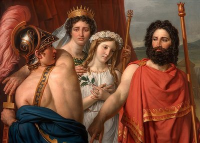 Der Zorn des Achilles von Jacques Louis David