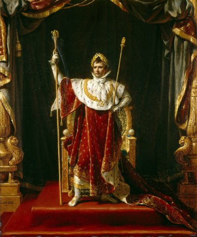 Kaiser Napoleon I. in seinen kaiserlichen Roben, 1805 von Jacques Louis David