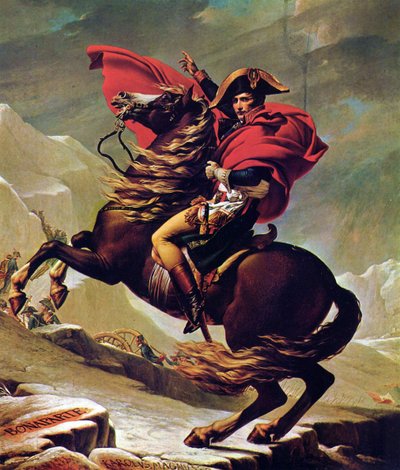 Napoleon überquert die Alpen von Jacques Louis David