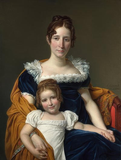 Porträt der Gräfin Vilain XIIII mit ihrer Tochter von Jacques Louis David